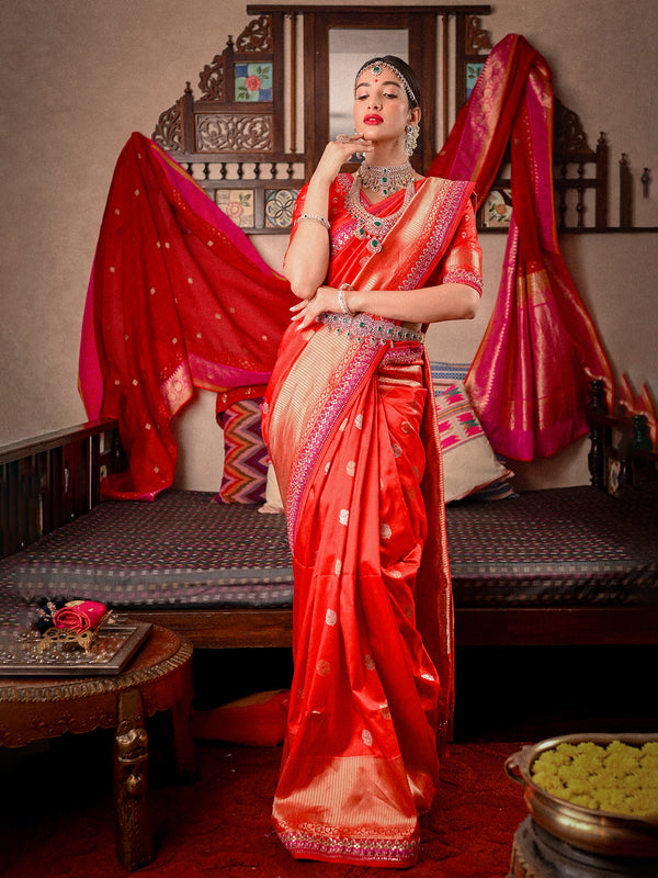 Weaving Dreams in the Exquisite Drape of a Katan Silk Saree