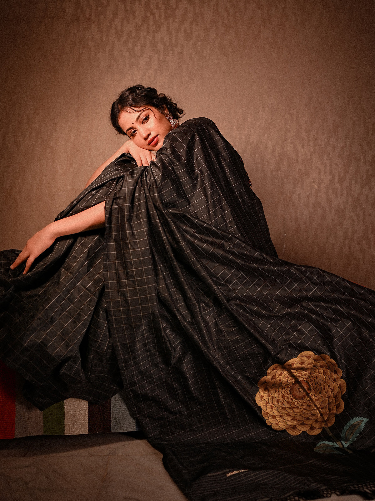 A Black Katan Silk Banarasi Saree That Redefines Glamour