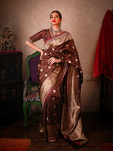 Behold the Splendour of Saree Royalty in Katan Silk