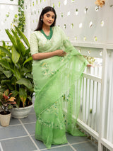 FROSTED FERN SAREE