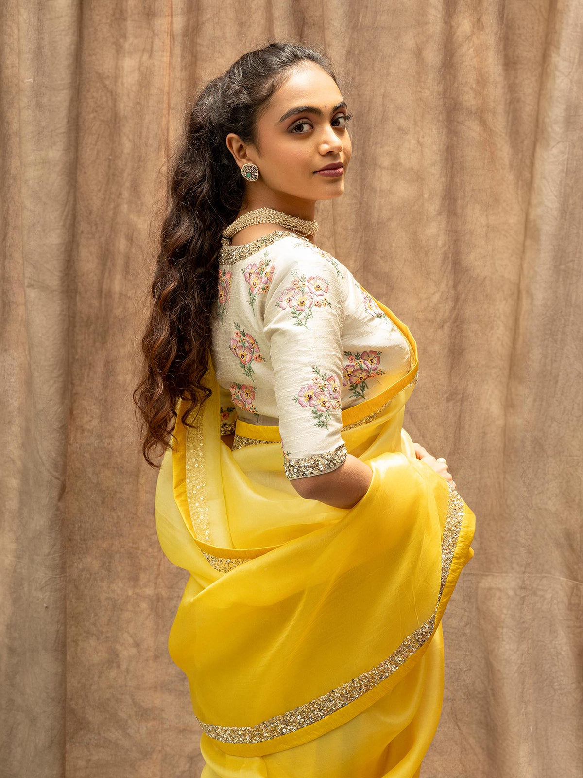 GOLDEN PETAL SAREE
