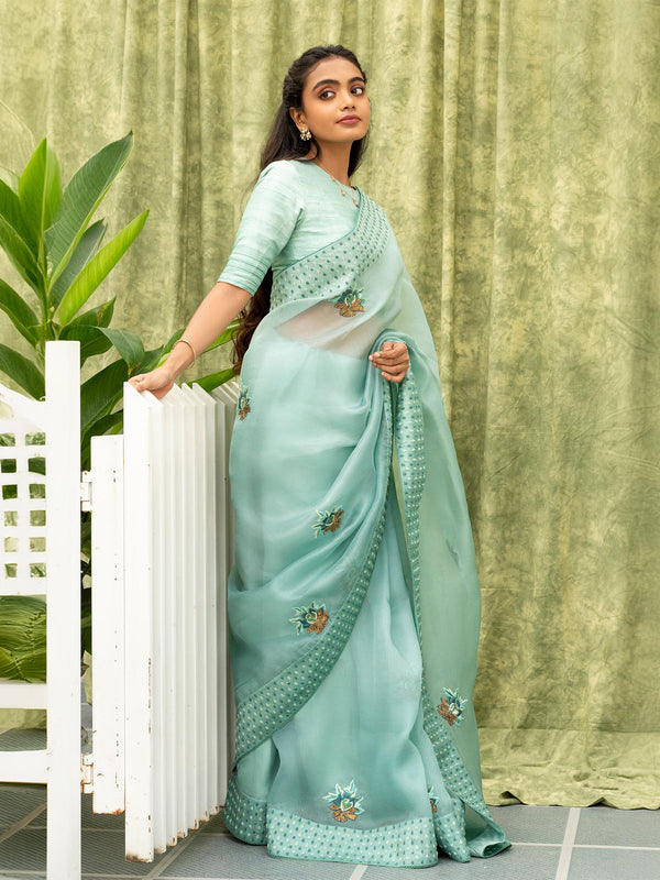 SOFT MEADOW SAREE
