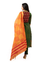 Maheshwari cotton printed dress with dupatta and stretchable pants