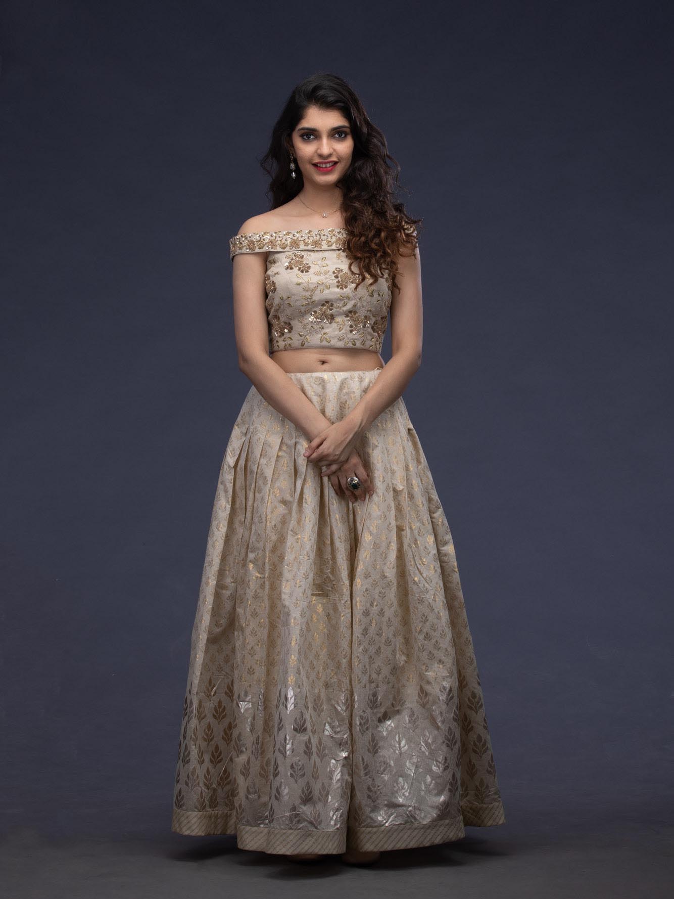 off the shoulder lengha