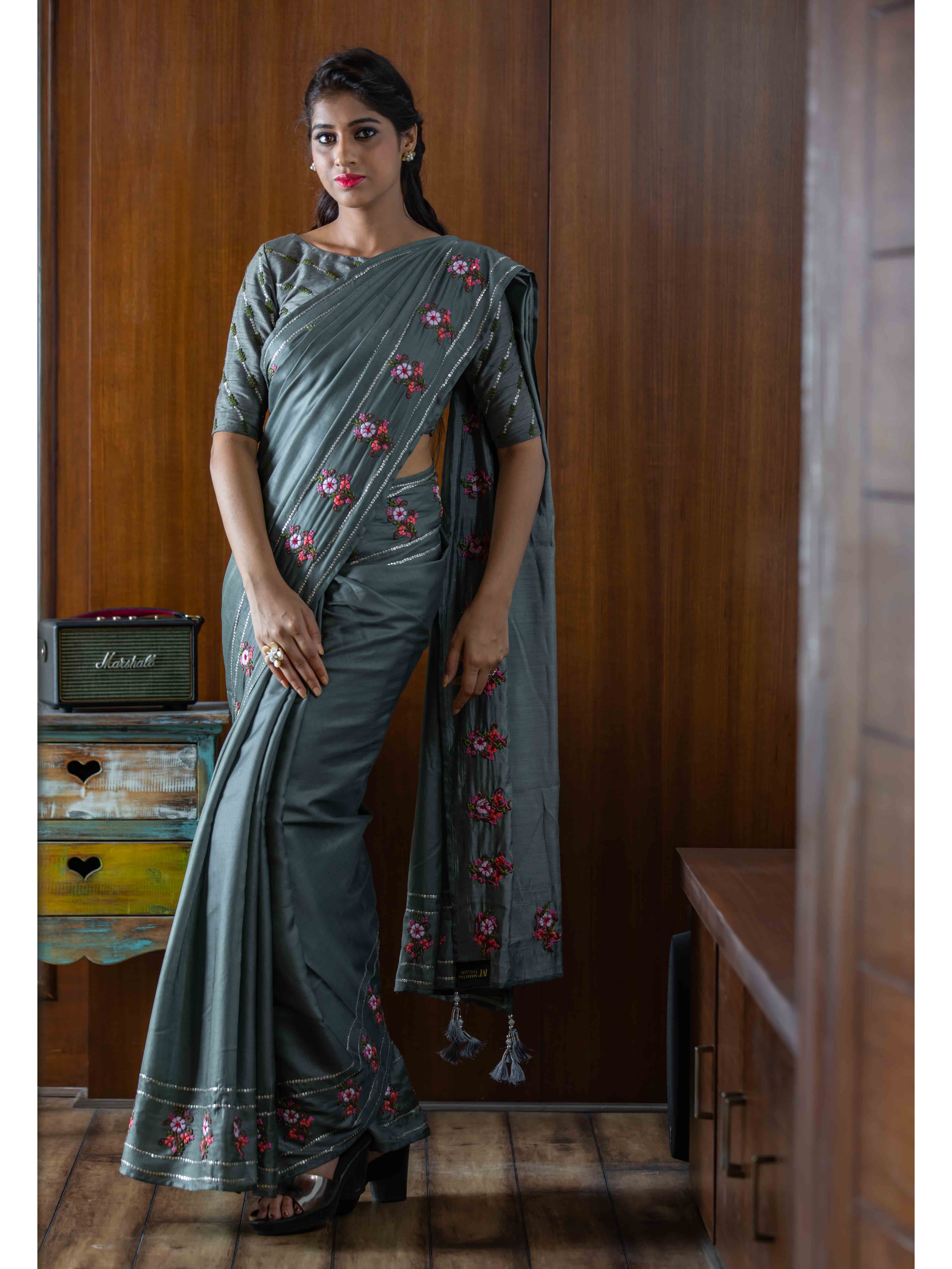 Shop Pista Green Organza Saree Online in USA with Red Saree Blouse – Pure  Elegance