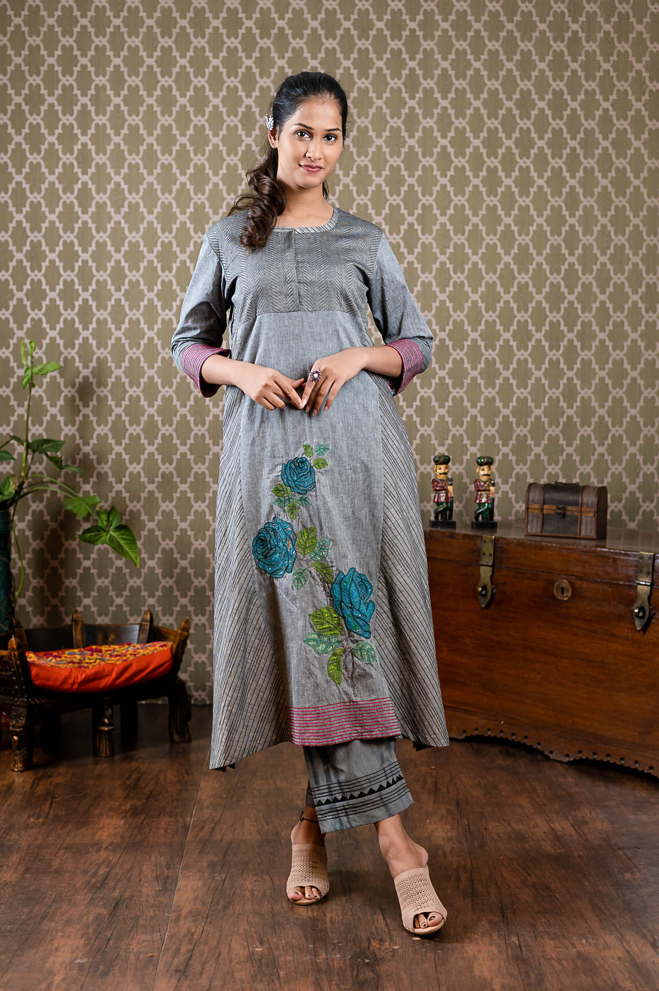 Buy online Sky Blue Khadi Kurti from Kurta Kurtis for Women by Ain Clothing  for ₹249 at 38% off | 2024 Limeroad.com