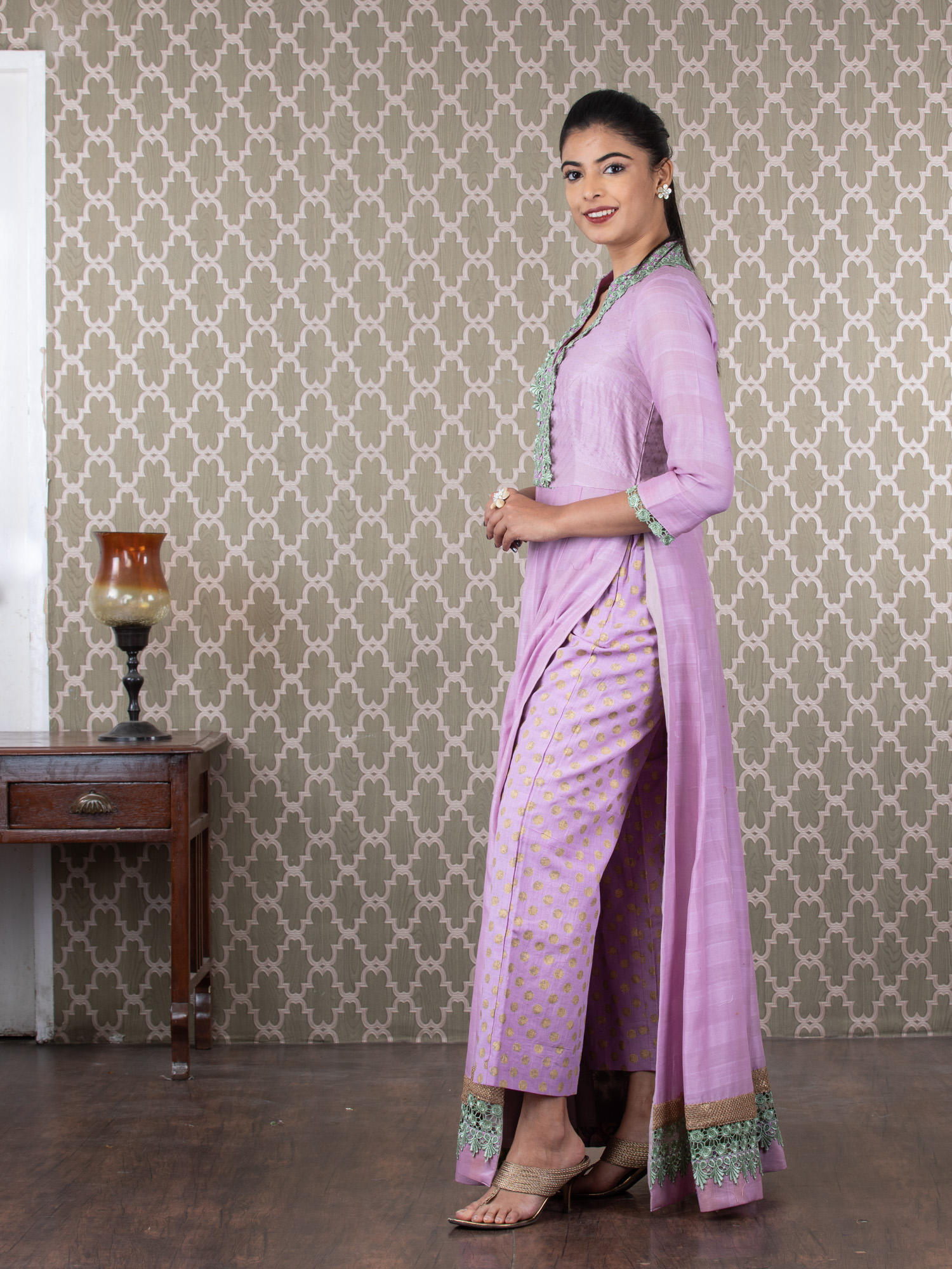 lavender colour kurti