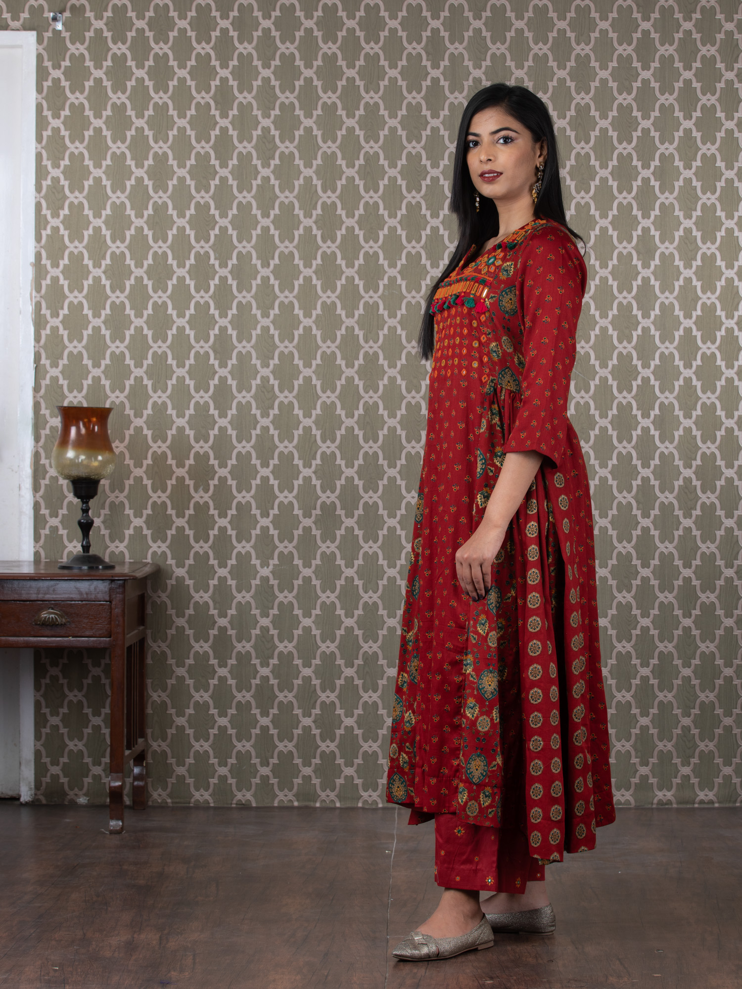 frock style kurti with pants