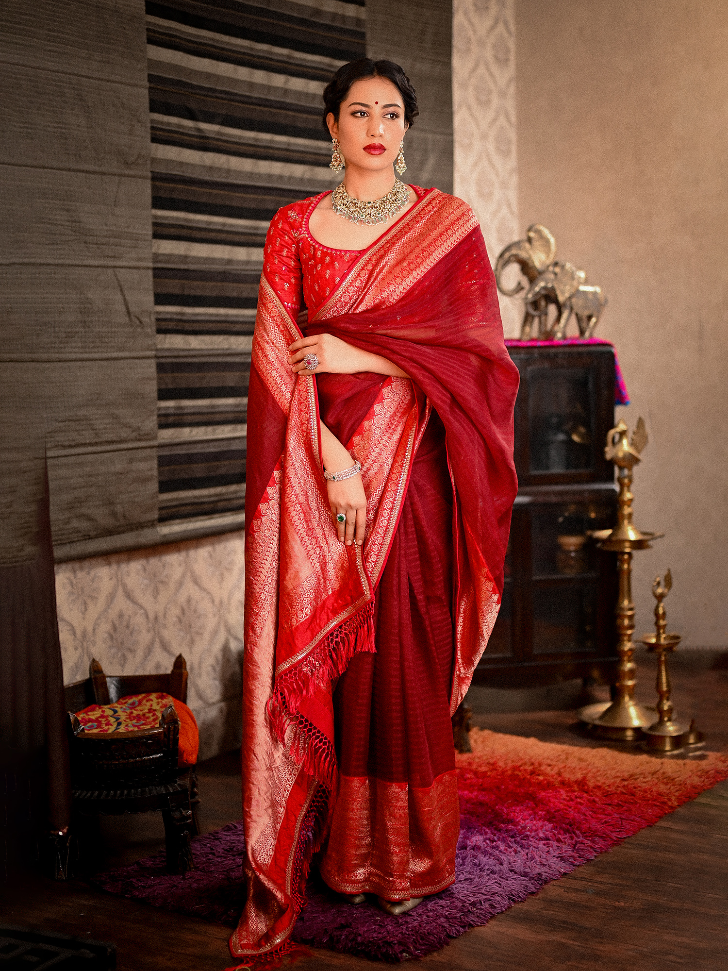 Banarasi Kora Silk Saree - Designer Sarees Rs 500 to 1000 - SareesWala.com