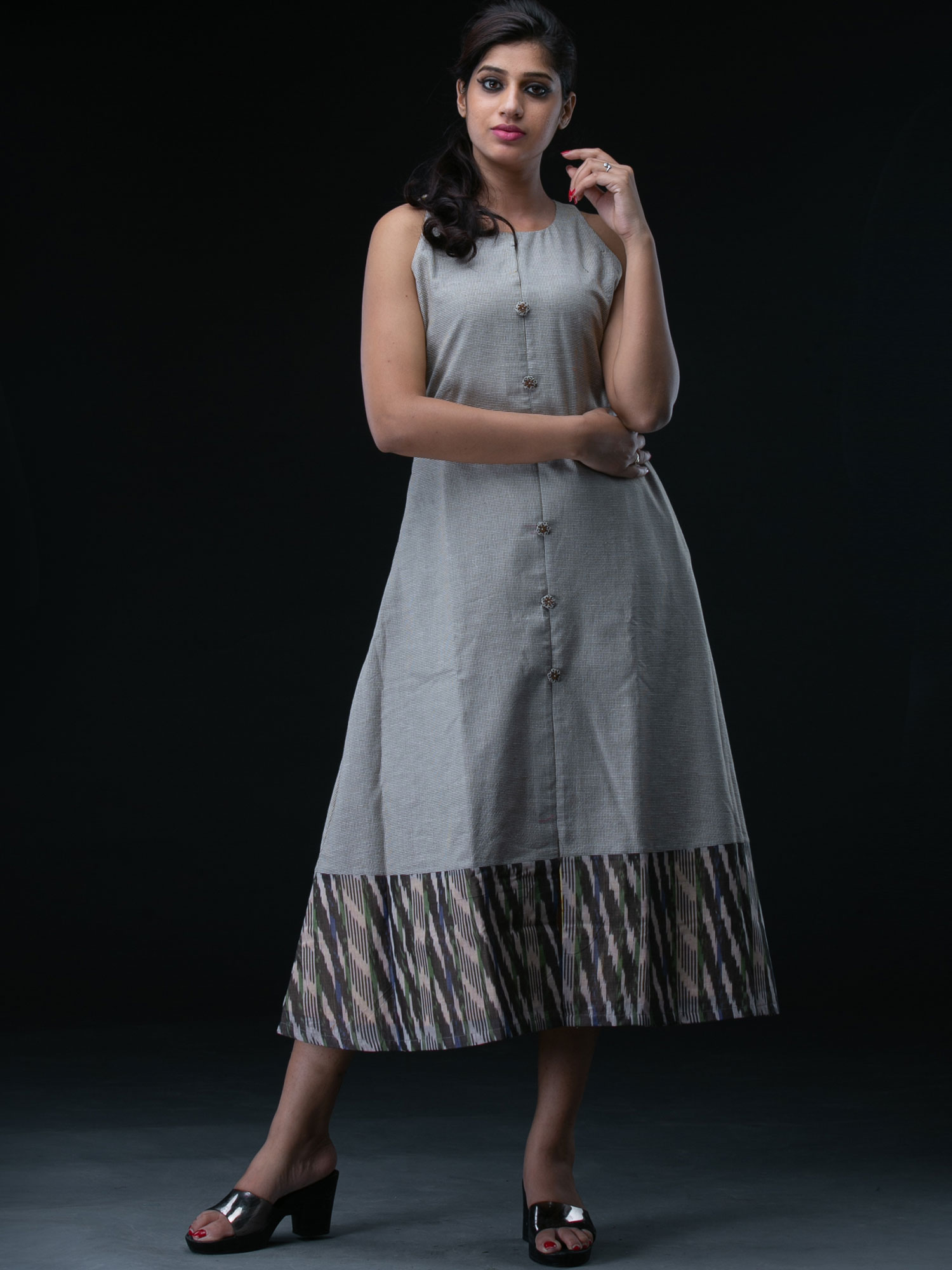 horizontal line kurti