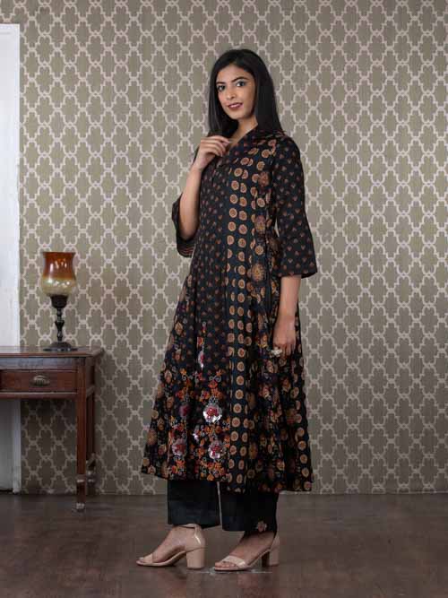 Lahariya Printed Pure Cotton Kurti Pant & Dupatta Set - Arhams Online  Fashion Store